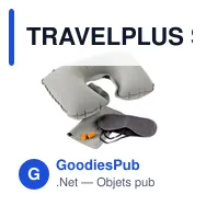TRAVELPLUS Set oreiller, masque, bouchons - Miniature 5