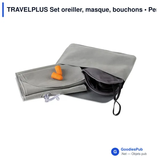 TRAVELPLUS Set oreiller, masque, bouchons - Image 6