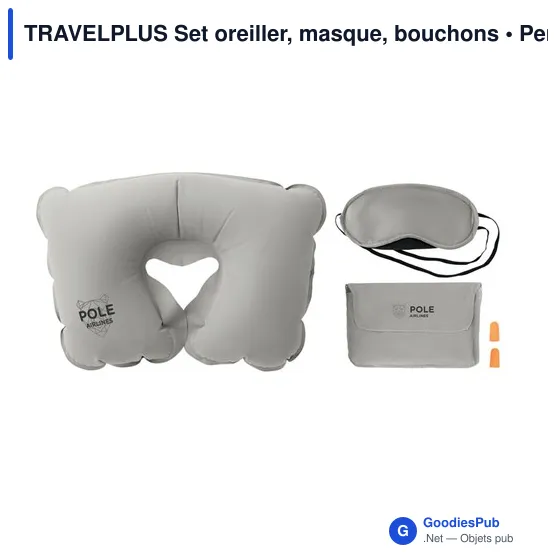 TRAVELPLUS Set oreiller, masque, bouchons - Image 7