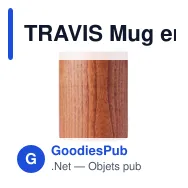 TRAVIS Mug en bois de chêne 280 ml - Miniature 2