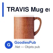 TRAVIS Mug en bois de chêne 280 ml - Miniature 3