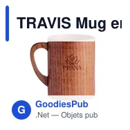 TRAVIS Mug en bois de chêne 280 ml - Miniature 4