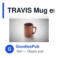 TRAVIS Mug en bois de chêne 280 ml - Miniature 5