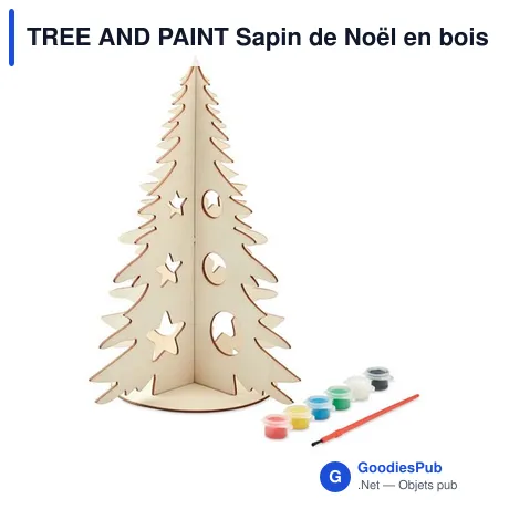 TREE AND PAINT Sapin de Noël en bois