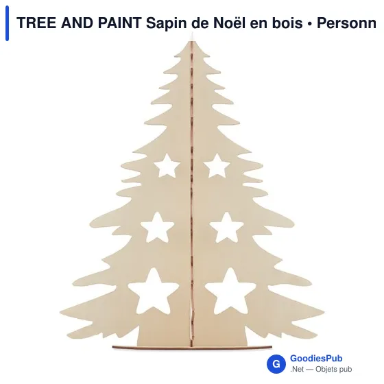 TREE AND PAINT Sapin de Noël en bois - Image 2