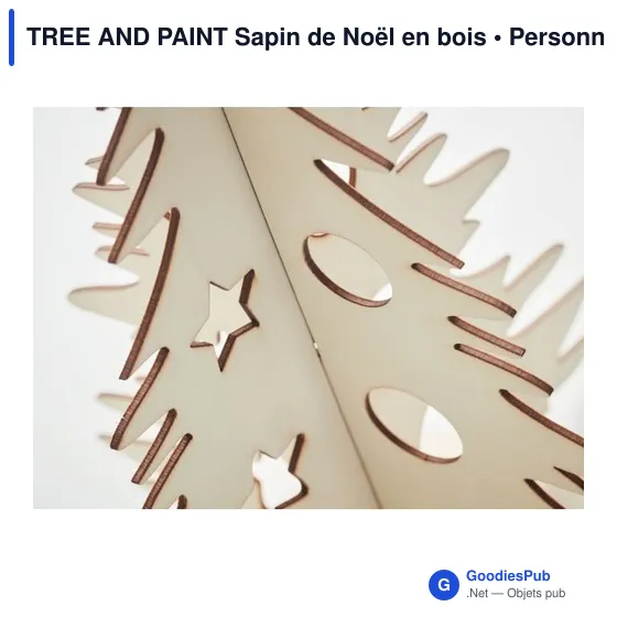 TREE AND PAINT Sapin de Noël en bois - Image 4