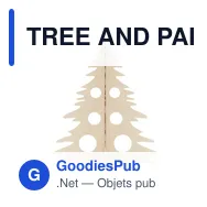 TREE AND PAINT Sapin de Noël en bois - Miniature 5