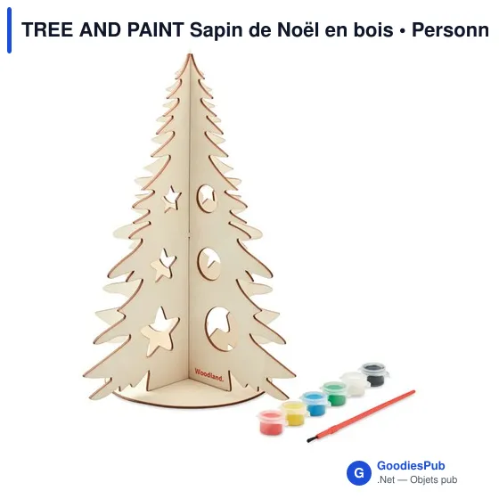 TREE AND PAINT Sapin de Noël en bois - Image 6