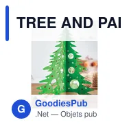 TREE AND PAINT Sapin de Noël en bois - Miniature 7