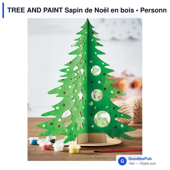 TREE AND PAINT Sapin de Noël en bois - Image 7