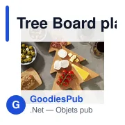 Planche de service personnalisable en bois avec logo - Tree Board - Miniature 2
