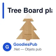 Planche de service personnalisable en bois avec logo - Tree Board - Miniature 4
