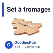 Set à fromages personnalisable en bambou avec logo - TREECHESSE - Miniature 1