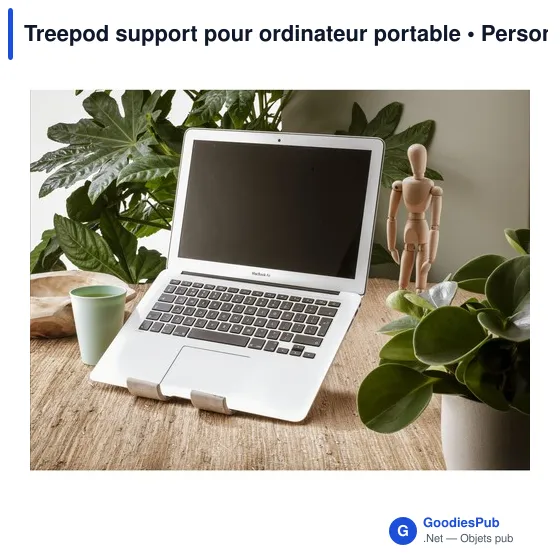 Support pour ordinateur portable personnalisable Treepod avec logo - Image 1