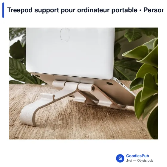 Support pour ordinateur portable personnalisable Treepod avec logo - Image 2
