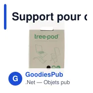 Support pour ordinateur portable personnalisable Treepod avec logo - Miniature 9