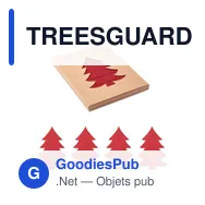 TREESGUARD 4 portes couverts feutre RPET - Miniature 1