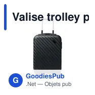 Valise trolley personnalisable TREMONT avec logo - 4 roues - Miniature 2