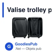 Valise trolley personnalisable TREMONT avec logo - 4 roues - Miniature 8