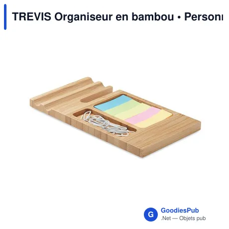 TREVIS Organiseur en bambou