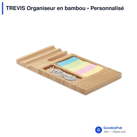 TREVIS Organiseur en bambou - Image 1