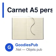 Carnet A5 personnalisable en PU souple avec logo - TREZE - Miniature 3