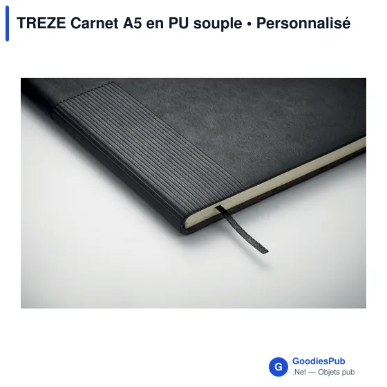 Carnet A5 personnalisable en PU souple avec logo - TREZE - Image 9