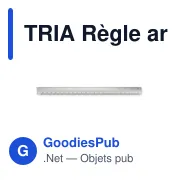 TRIA Règle architecte de 30cm - Miniature 2