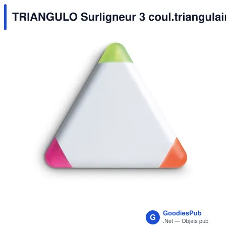 TRIANGULO Surligneur 3 coul.triangulaire