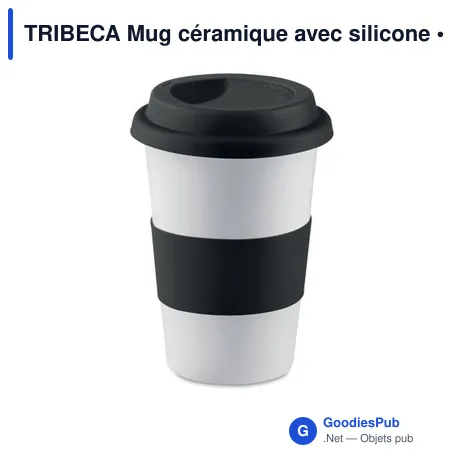 TRIBECA Mug céramique avec silicone