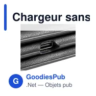 Chargeur sans fil personnalisable TriCharge Recycled PU avec logo - Miniature 7
