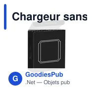 Chargeur sans fil personnalisable TriCharge Recycled PU avec logo - Miniature 10