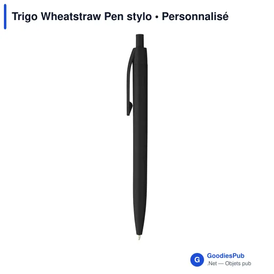 Stylo à bille personnalisable en paille de blé avec logo - Trigo Wheatstraw Pen - Image 11