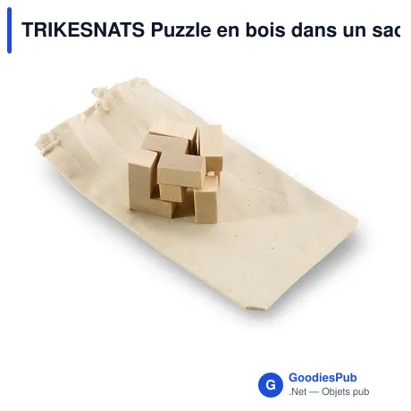 TRIKESNATS Puzzle en bois dans un sac