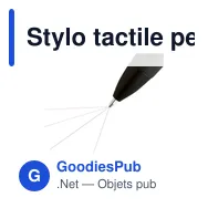 Stylo tactile personnalisable Triple Touch avec logo - Miniature 6