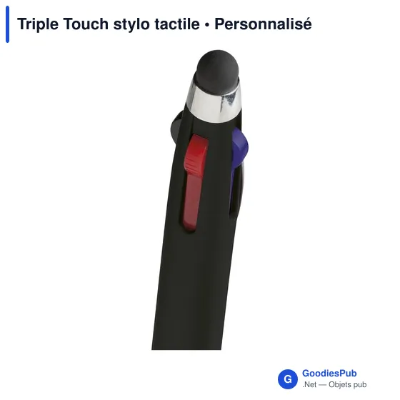 Stylo tactile personnalisable Triple Touch avec logo - Image 7