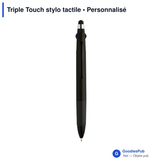 Stylo tactile personnalisable Triple Touch avec logo - Image 8