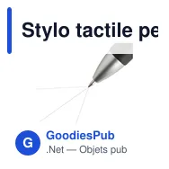 Stylo tactile personnalisable Triple Touch avec logo - Miniature 10