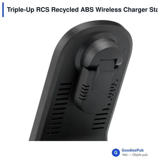 Chargeur sans fil personnalisable Triple-Up RCS avec logo - Image 4