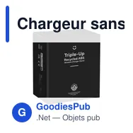 Chargeur sans fil personnalisable Triple-Up RCS avec logo - Miniature 5