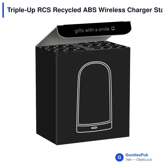 Chargeur sans fil personnalisable Triple-Up RCS avec logo - Image 6