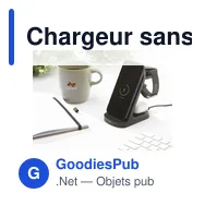 Chargeur sans fil personnalisable Triple-Up RCS avec logo - Miniature 7
