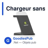Chargeur sans fil personnalisable Triple-Up RCS avec logo - Miniature 8