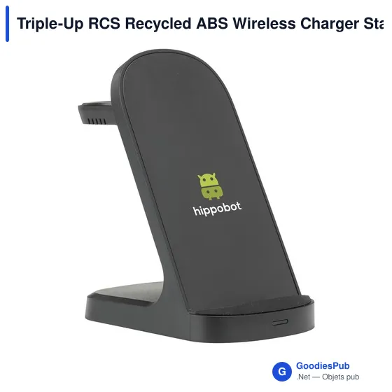Chargeur sans fil personnalisable Triple-Up RCS avec logo - Image 8