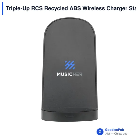Chargeur sans fil personnalisable Triple-Up RCS avec logo - Image 9