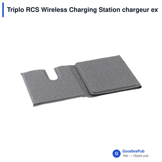Chargeur sans fil personnalisable Triplo RCS pour logo d'entreprise - Image 4