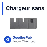 Chargeur sans fil personnalisable Triplo RCS pour logo d'entreprise - Miniature 9