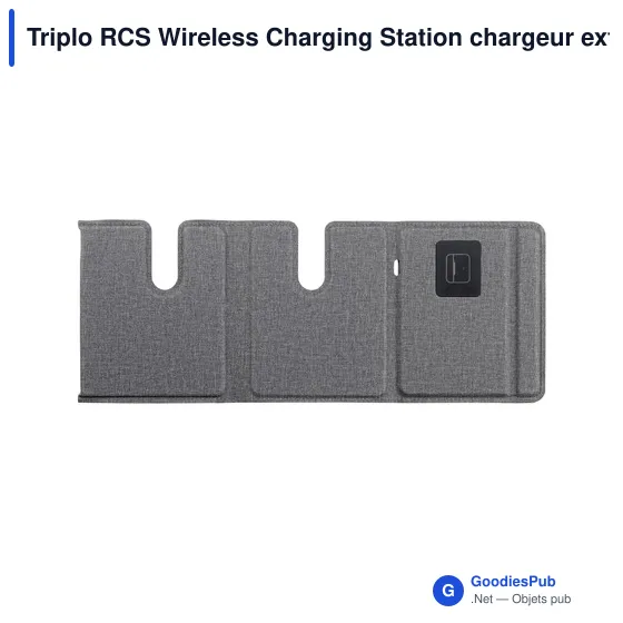 Chargeur sans fil personnalisable Triplo RCS pour logo d'entreprise - Image 9