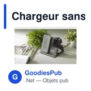 Chargeur sans fil personnalisable Triplo RCS pour logo d'entreprise - Miniature 10