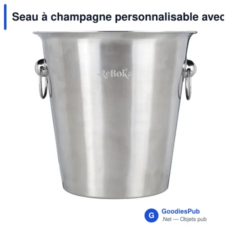 Seau à champagne personnalisable avec logo - Trojes Champagne Bucket